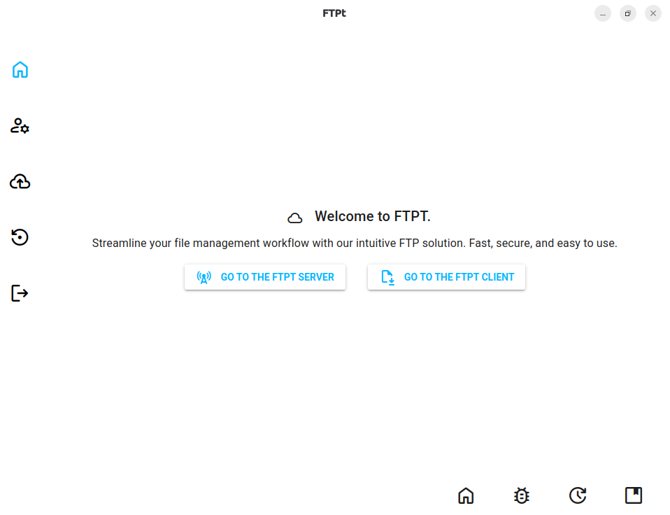 home page and menu that has logout account settings